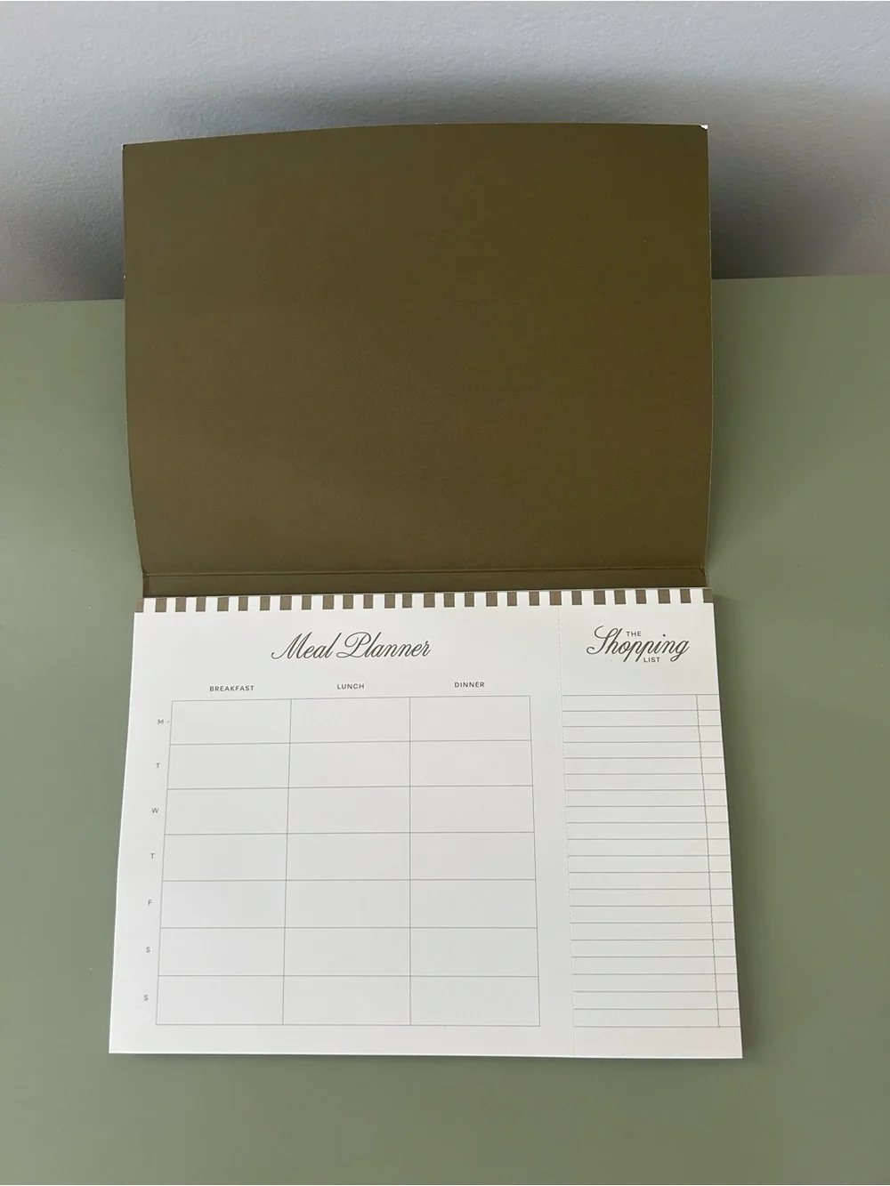 Papier meal planner